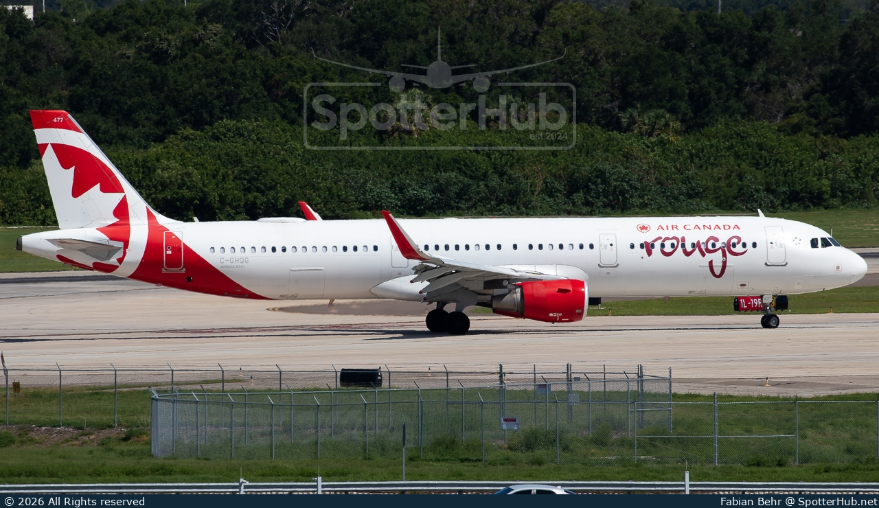 Photo of C-GHQG - Airbus A321-211 operated by Air Canada Rouge