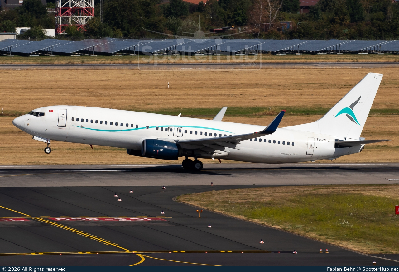 Photo of TC-TLJ - Boeing 737-8Z9 operated by Tailwind Airlines