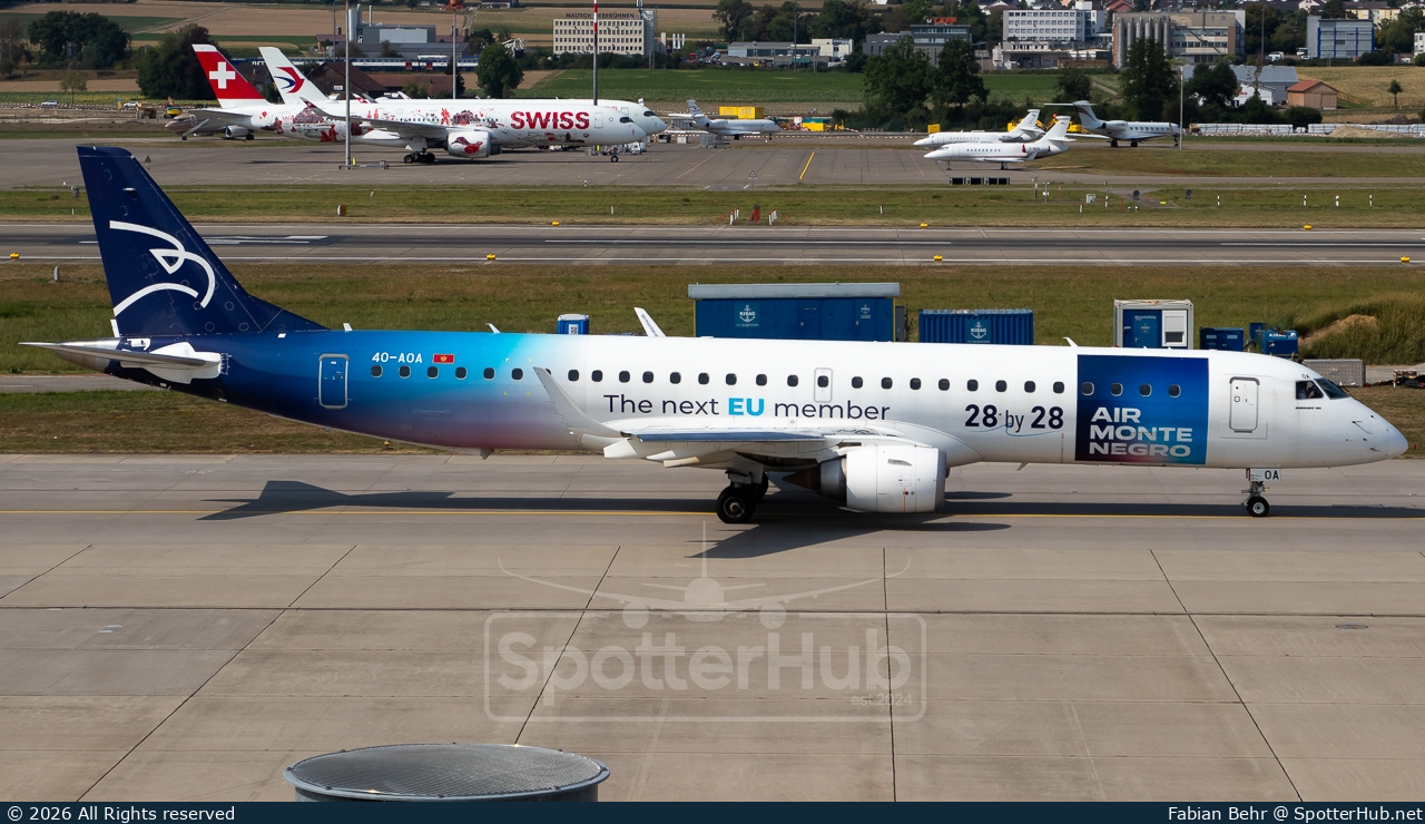 Photo of 4O-AOA - Embraer ERJ-195LR operated by Air Montenegro