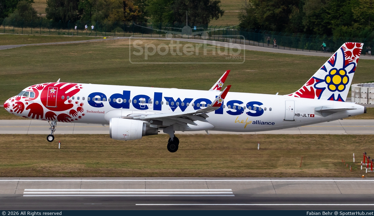 Photo of HB-JLT - Airbus A320-214 operated by Edelweiss Air
