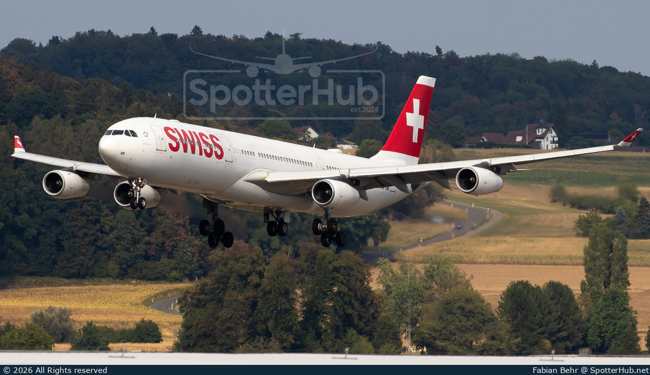 Photo of HB-JMI - Airbus A340-313 operated by Swiss International Air Lines