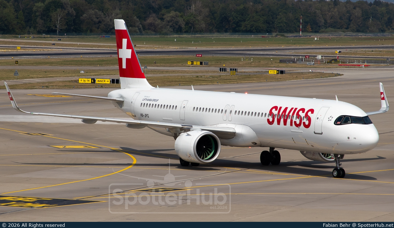 Photo of HB-JPG - Airbus A321-271NX operated by Swiss International Air Lines
