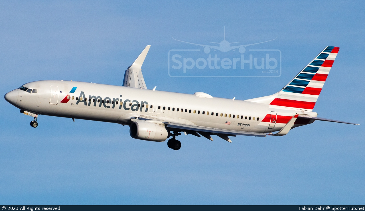 Photo of N898NN - Boeing 737-823 operated by American Airlines