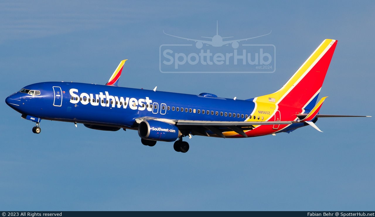 Photo of N8560Z - Boeing 737-8H4 operated by Southwest Airlines