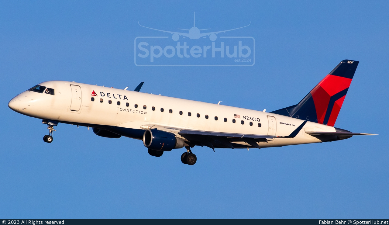 Photo of N236JQ - Embraer ERJ-175LR operated by Delta Connection (opb Republic Airways)