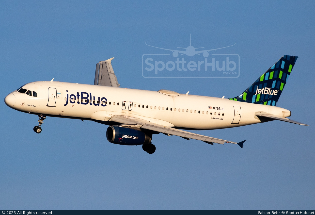 Photo of N796JB - Airbus A320-232 operated by jetBlue Airways
