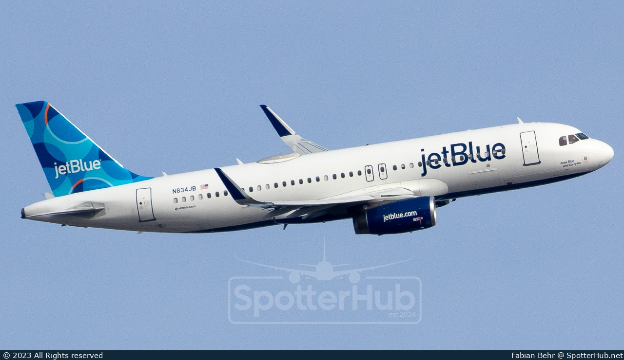Photo of N834JB - Airbus A320-232 operated by jetBlue Airways