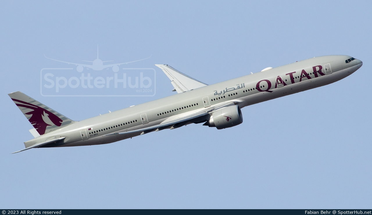 Photo of A7-BEH - Boeing 777-3DZ(ER) operated by Qatar Airways