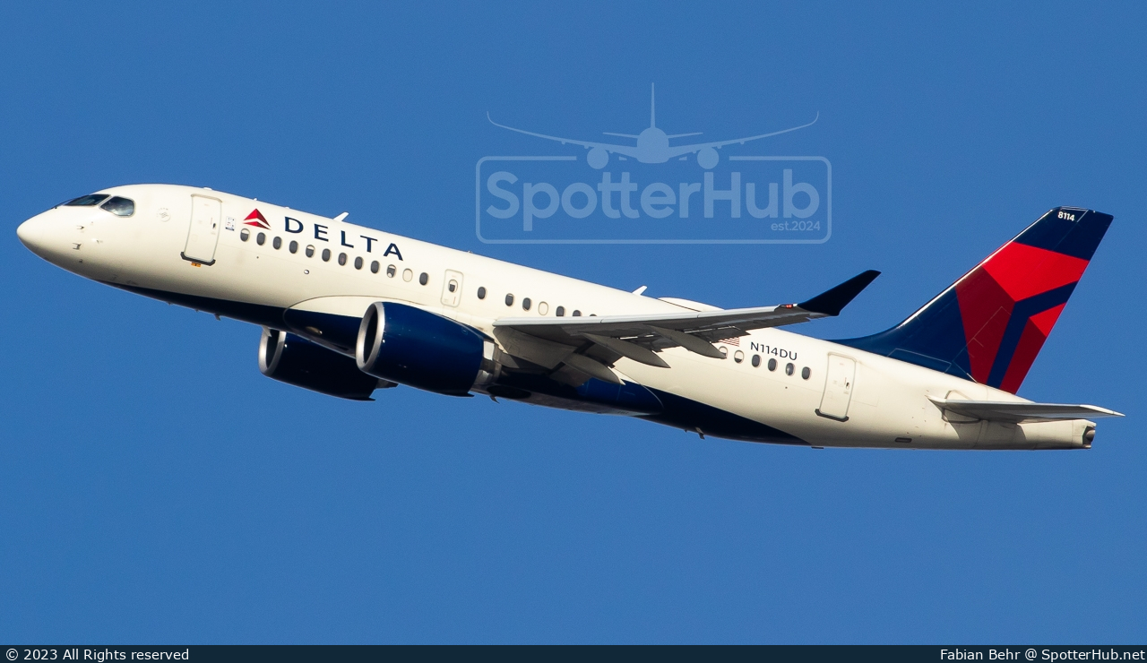 Photo of N114DU - Airbus A220-100 operated by Delta Air Lines
