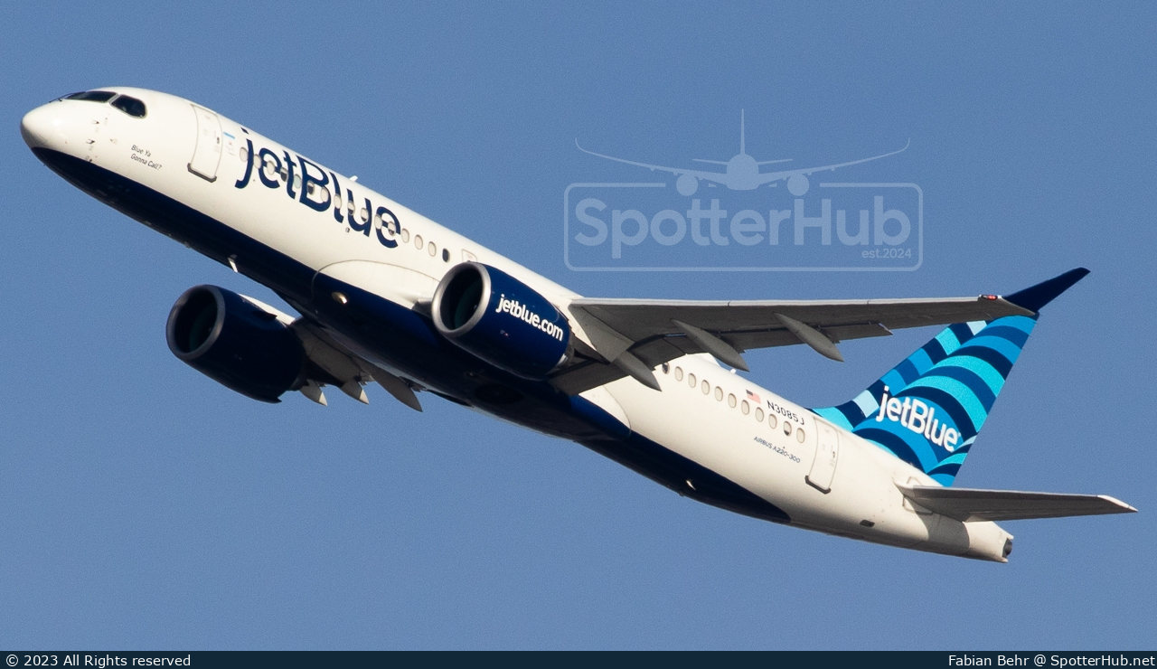 Photo of N3085J - Airbus A220-300 operated by jetBlue Airways