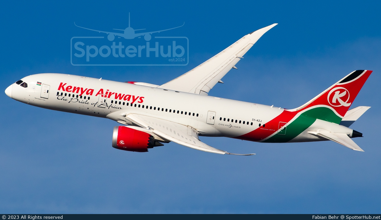 Photo of 5Y-KZJ - Boeing 787-8 Dreamliner operated by Kenya Airways