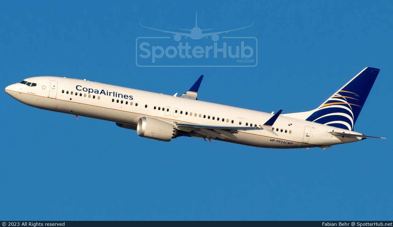 Photo of HP-9924CMP - Boeing 737 MAX 9 operated by Copa Airlines