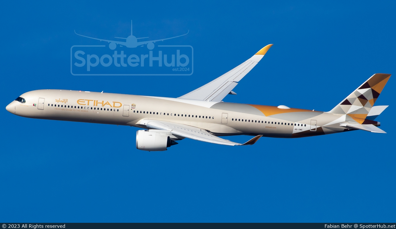 Photo of A6-XWE - Airbus A350-1041 operated by Etihad Airways