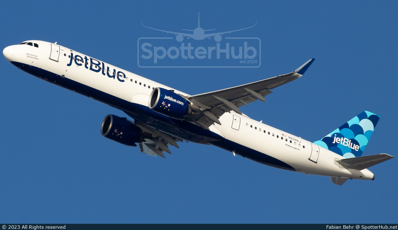 Photo of N2086J - Airbus A321-271NX operated by jetBlue Airways