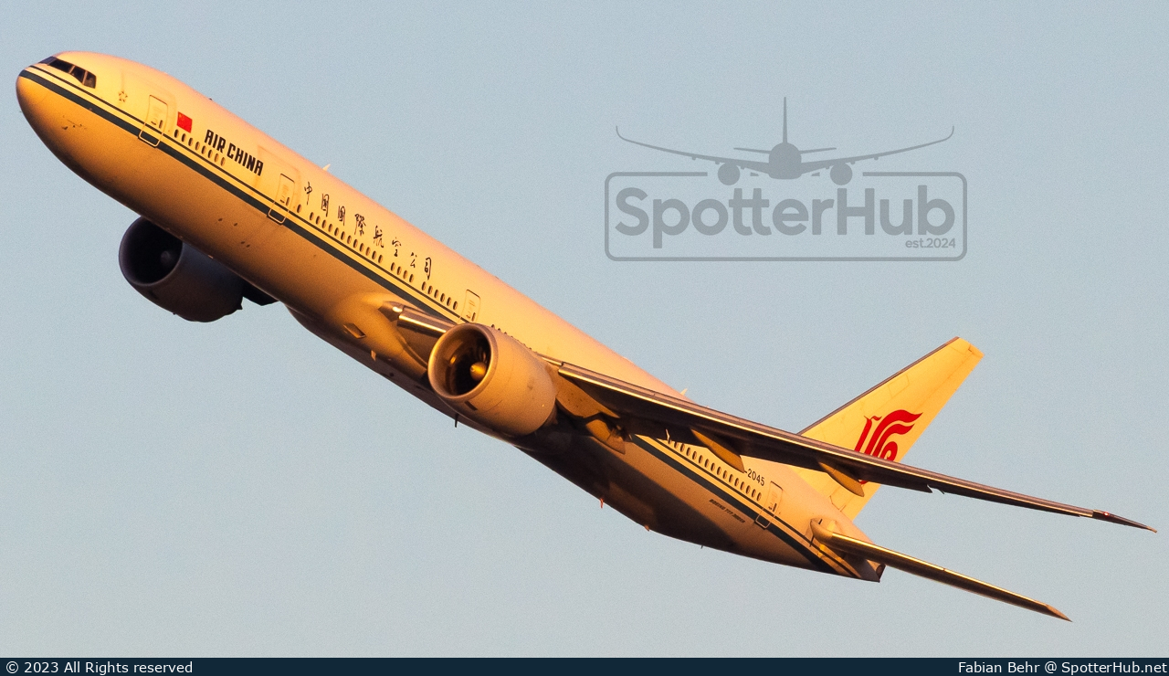 Photo of B-2045 - Boeing 777-39L(ER) operated by Air China