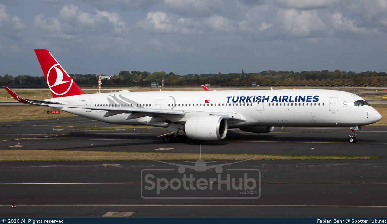 Photo of TC-LGO - Airbus A350-941 operated by Turkish Airlines