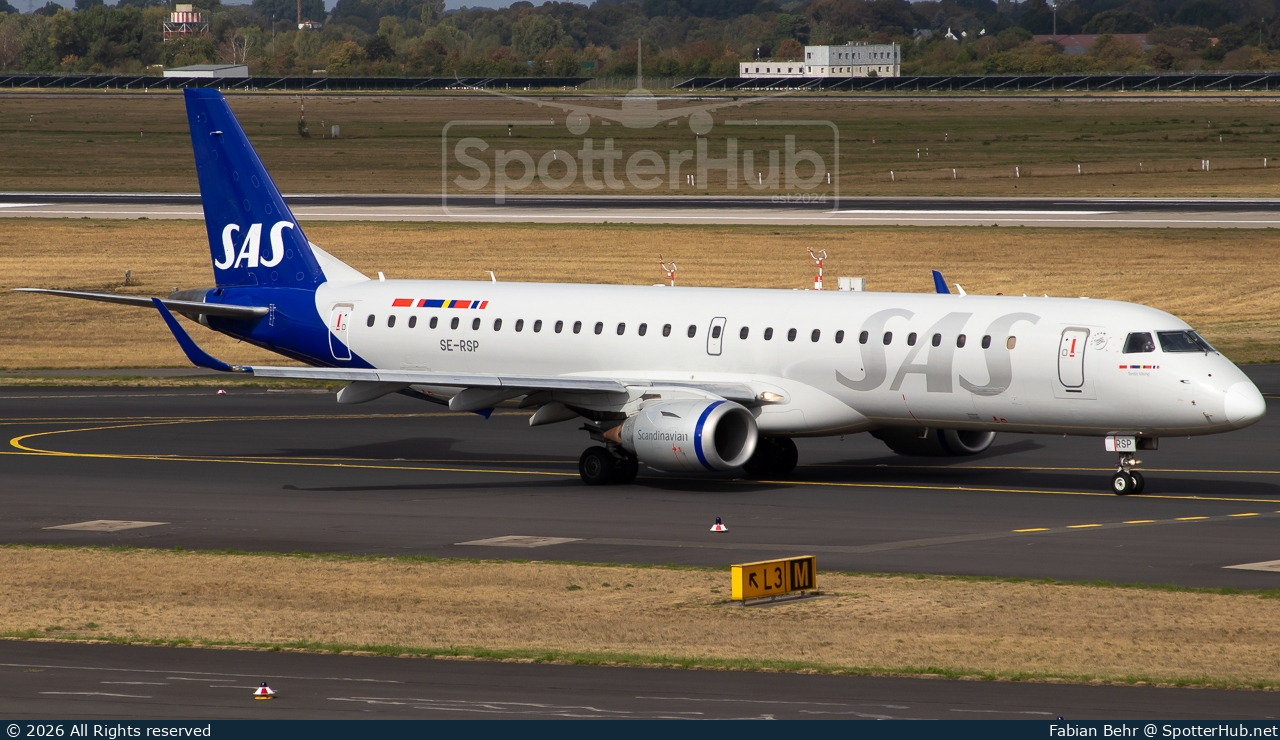 Photo of SE-RSP - Embraer ERJ-195LR operated by SAS Link