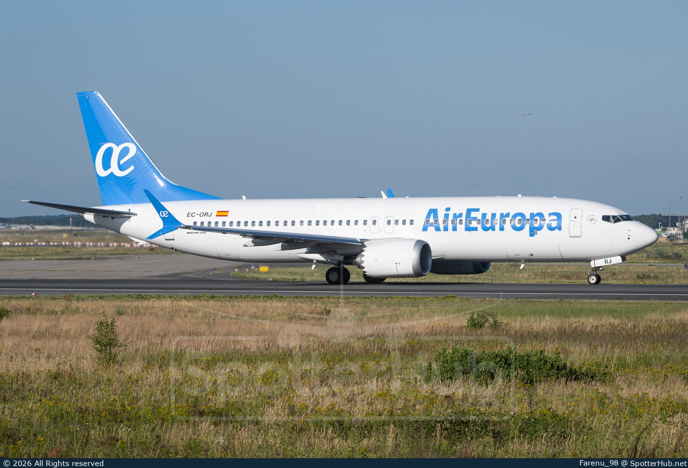 Photo of EC-ORJ - Boeing 737 MAX 8 operated by Air Europa