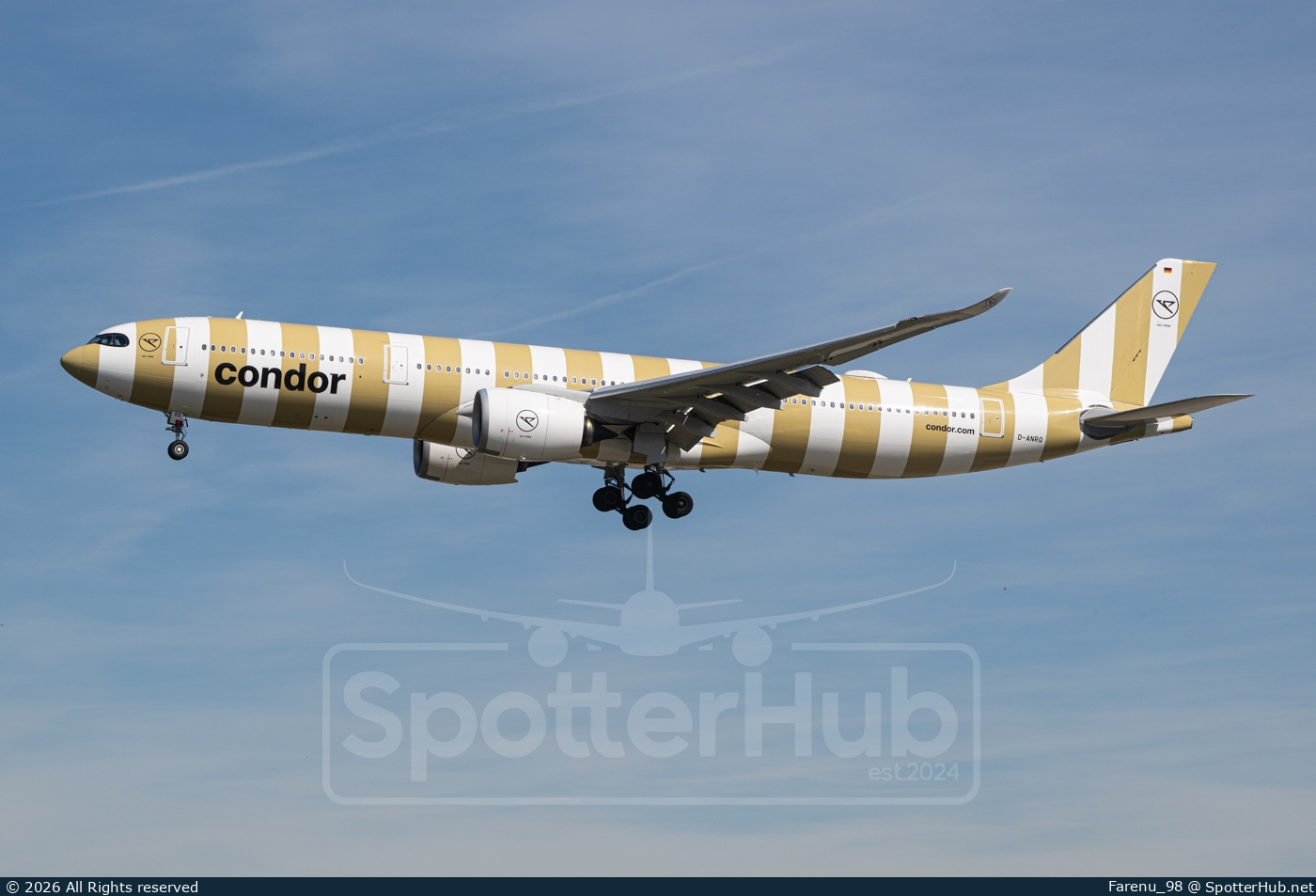 Photo of D-ANRQ - Airbus A330-941 operated by Condor