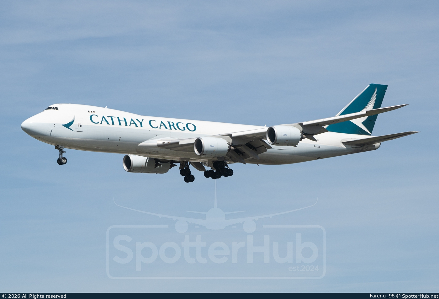 Photo of B-LJB - Boeing 747-867F operated by Cathay Pacific Cargo