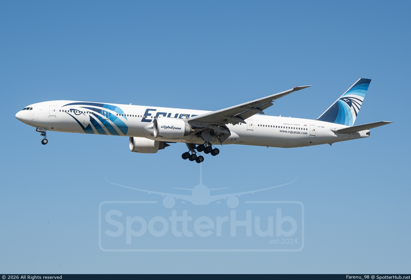 Photo of SU-GDO - Boeing 777-36N(ER) operated by Egyptair