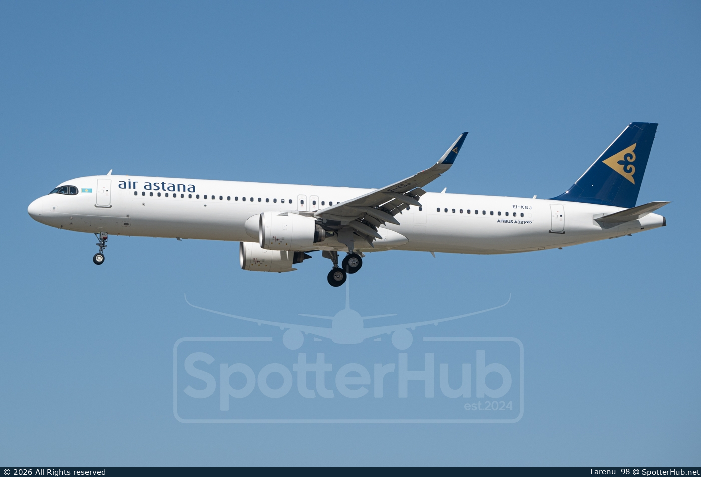 Photo of EI-KGJ - Airbus A321-271NX operated by Air Astana
