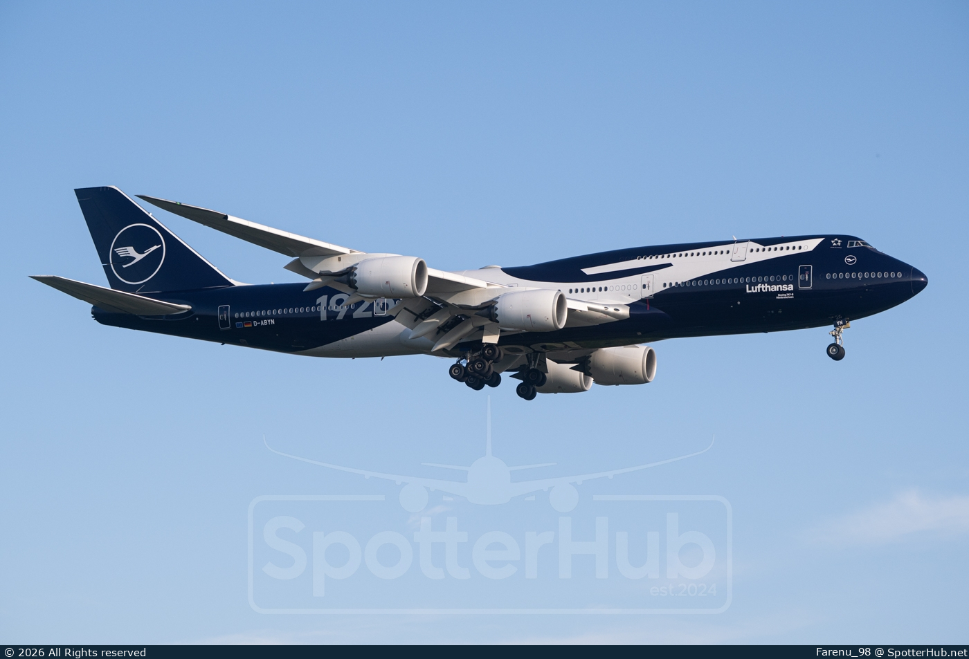 Photo of D-ABYN - Boeing 747-830 operated by Lufthansa