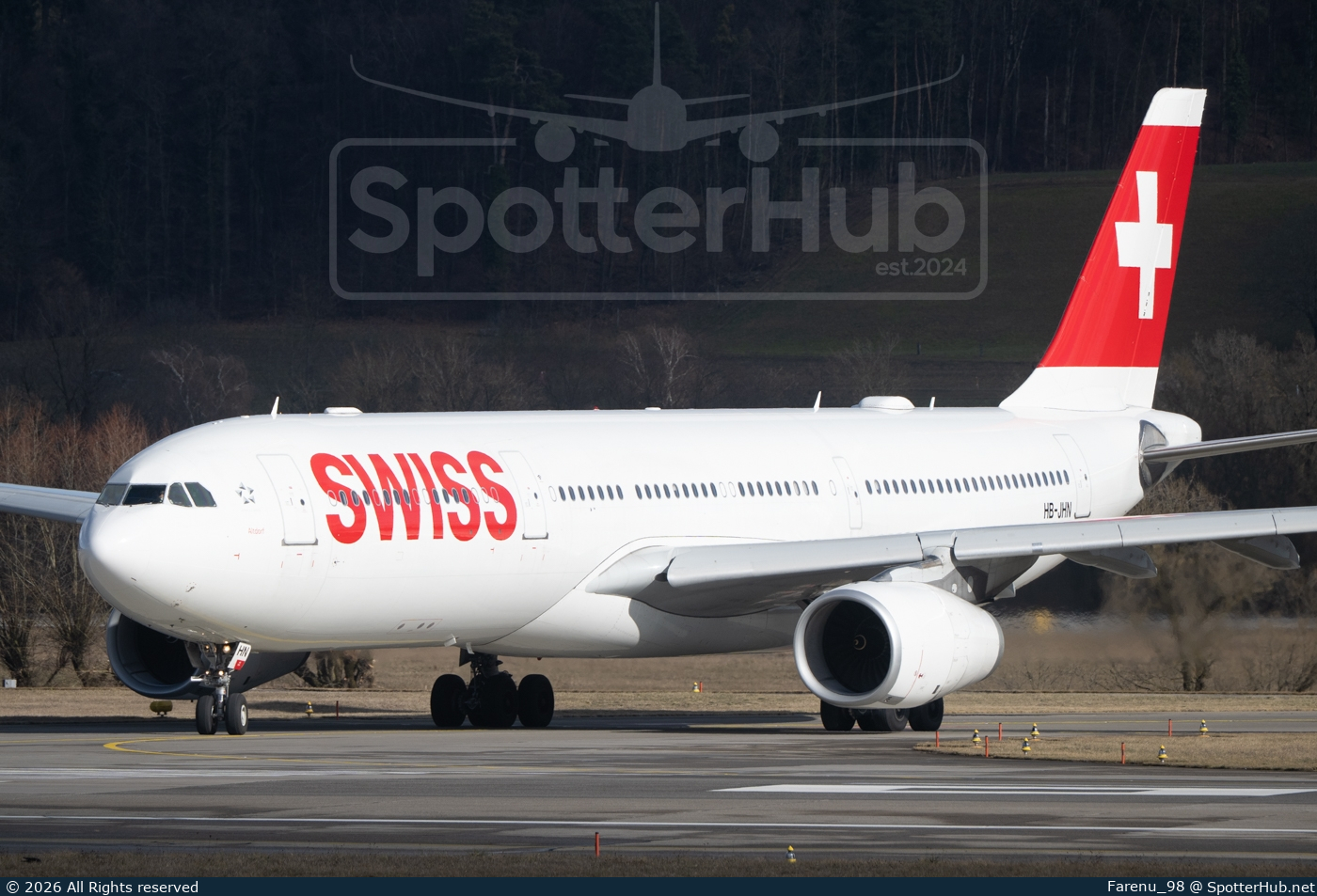 Photo of HB-JHN - Airbus A330-343 operated by Swiss International Air Lines