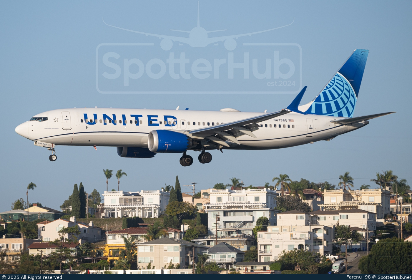 Photo of N47360 - Boeing 737 MAX 8 operated by United Airlines