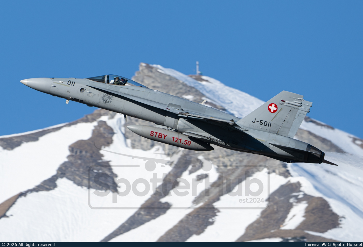 Photo of J-5011 - McDonnell Douglas F/A-18C Hornet operated by Swiss Air Force