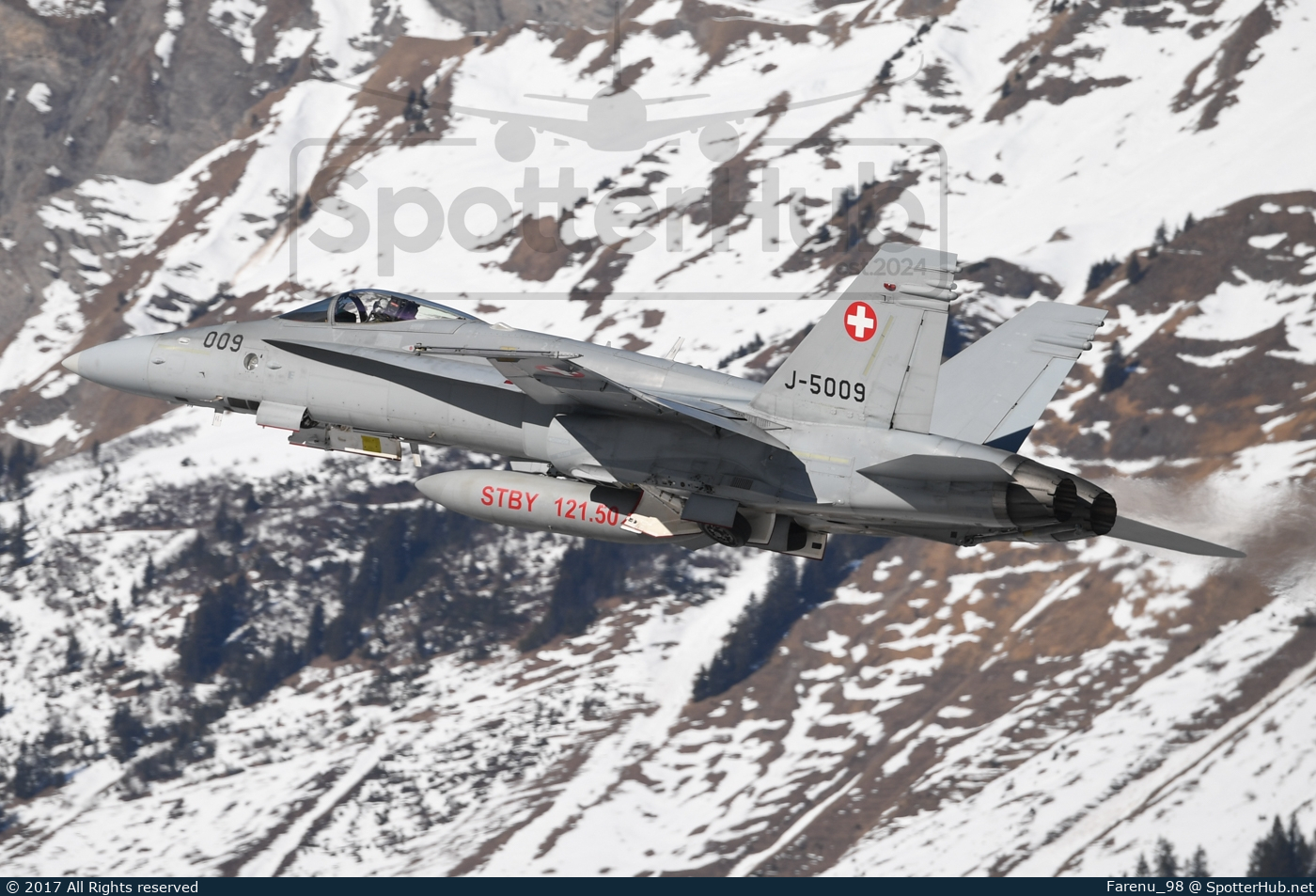 Photo of J-5009 - McDonnell Douglas F/A-18C Hornet operated by Swiss Air Force