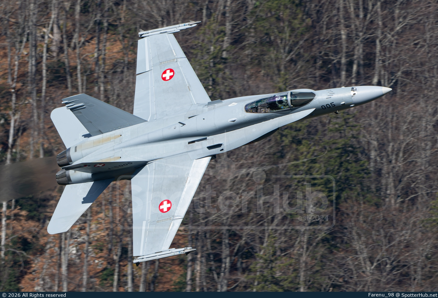 Photo of J-5005 - McDonnell Douglas F/A-18C Hornet operated by Swiss Air Force