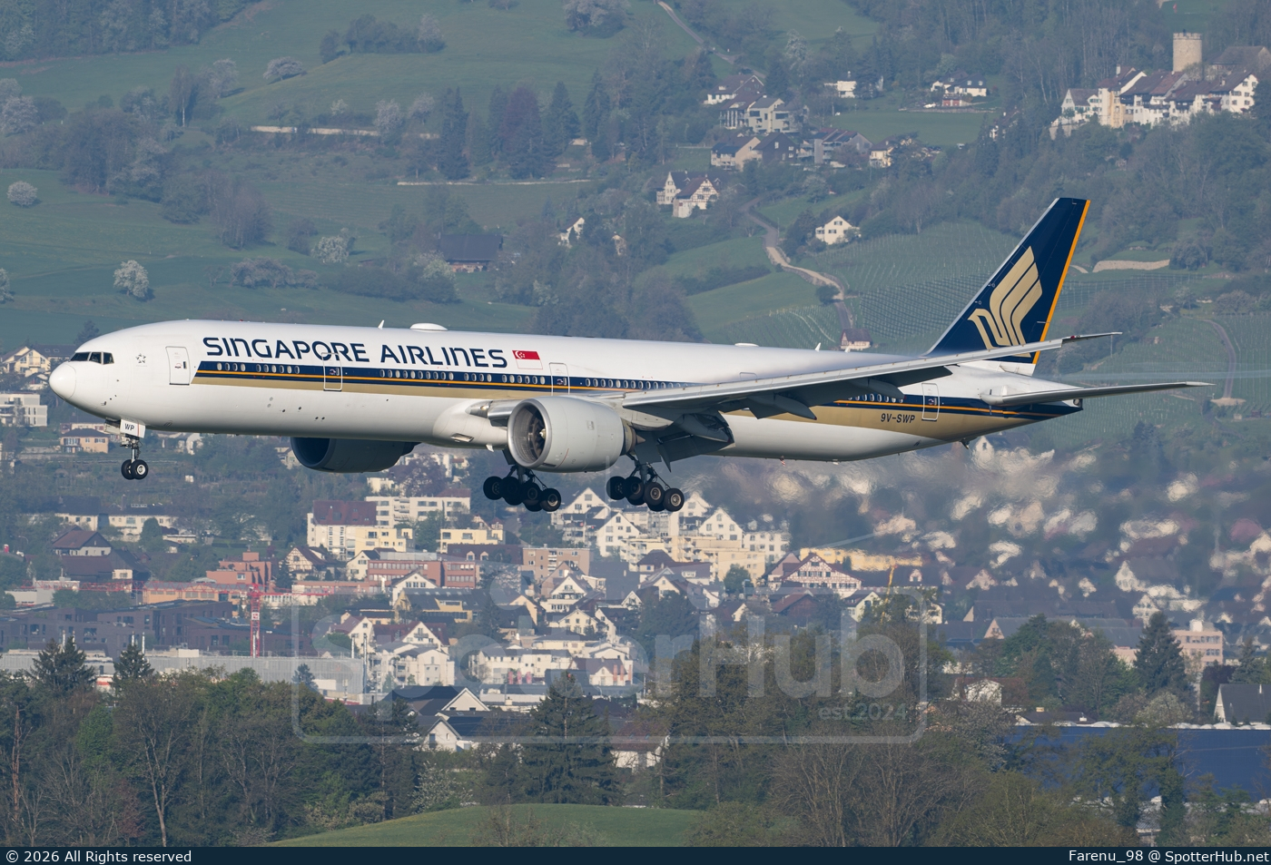 Photo of 9V-SWP - Boeing 777-312(ER) operated by Singapore Airlines