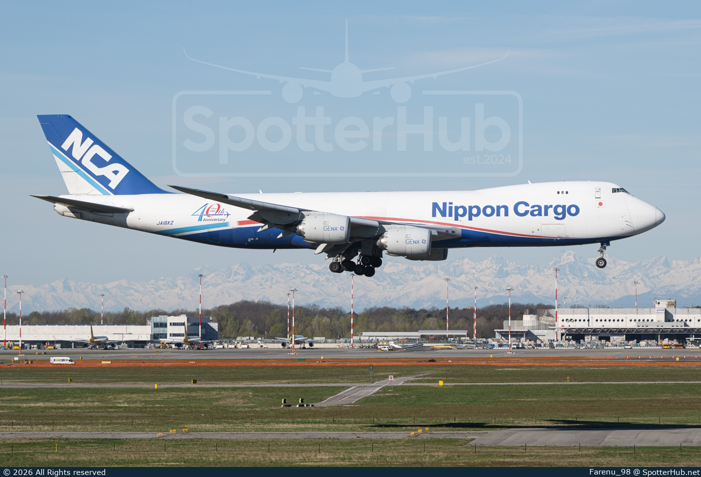 Photo of JA16KZ - Boeing 747-8KZF operated by Nippon Cargo Airlines