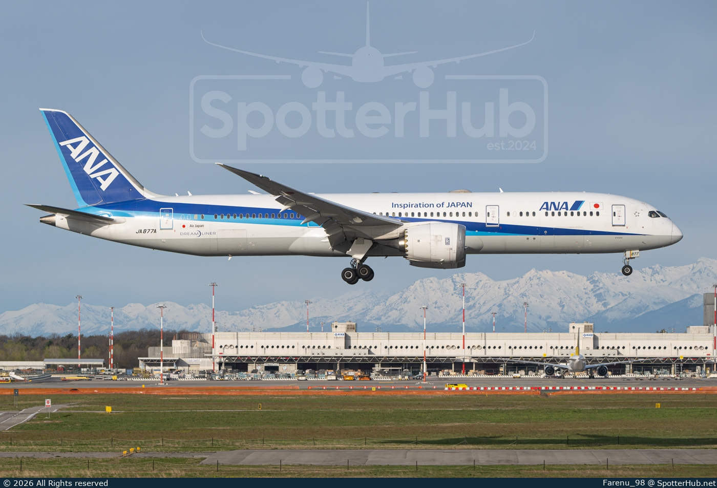 Photo of JA877A - Boeing 787-9 Dreamliner operated by ANA All Nippon Airways