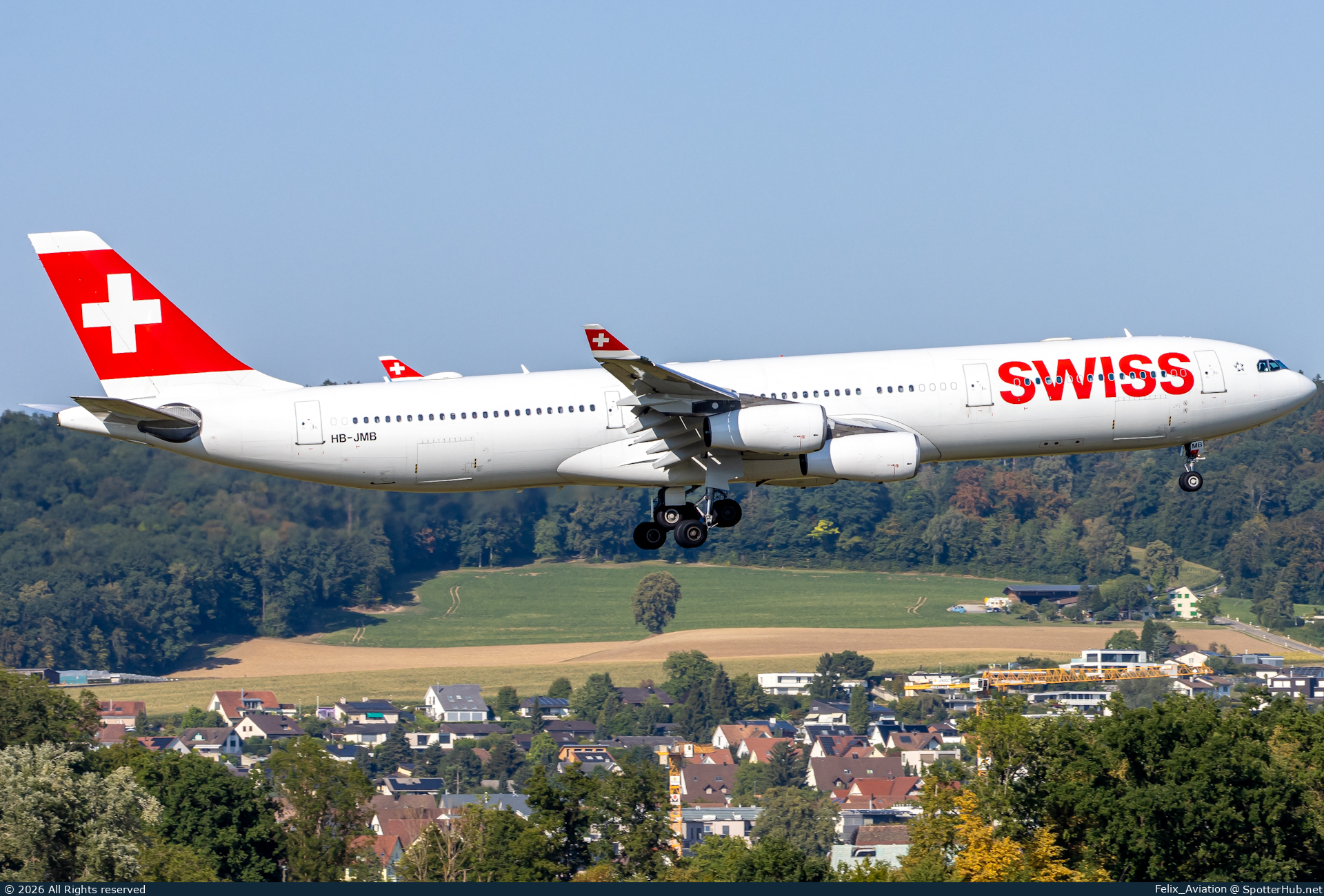 Photo of HB-JMB - Airbus A340-313 operated by Swiss International Air Lines