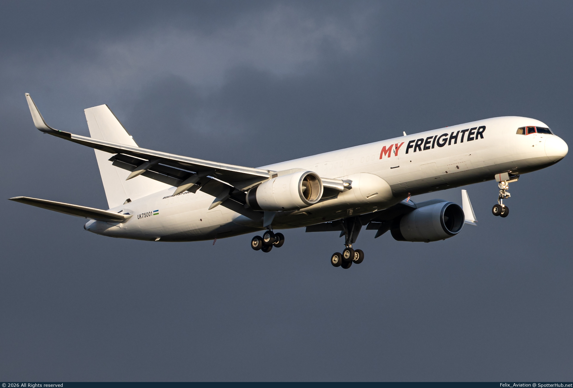 Photo of UK75001 - Boeing 757-223(PCF) operated by My Freighter