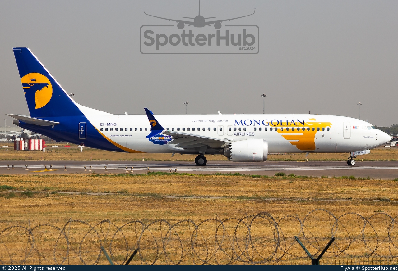 Photo of EI-MNG - Boeing 737 MAX 8 operated by MIAT Mongolian Airlines