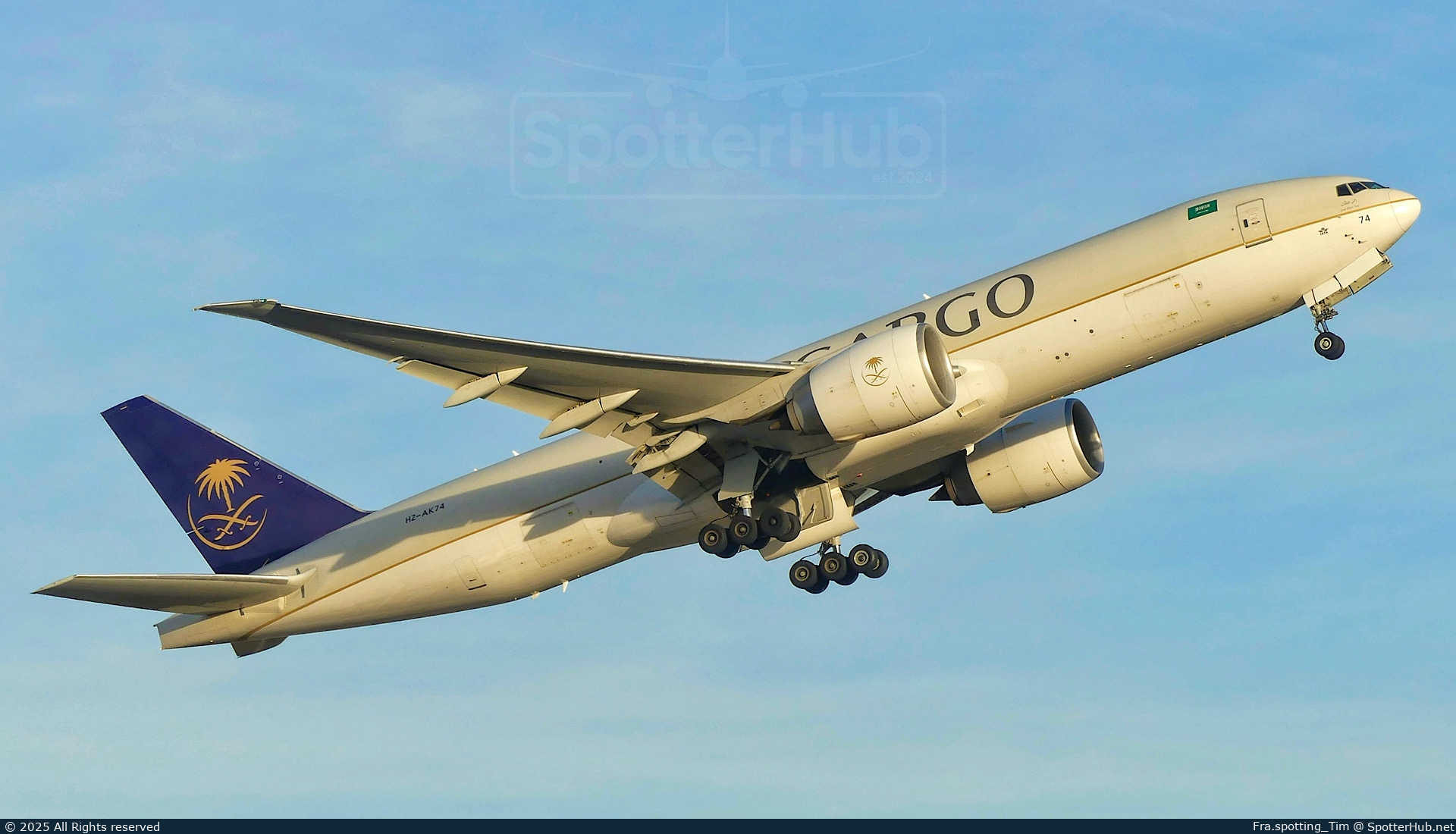 Photo of HZ-AK74 - Boeing 777-FFG operated by Saudia Cargo