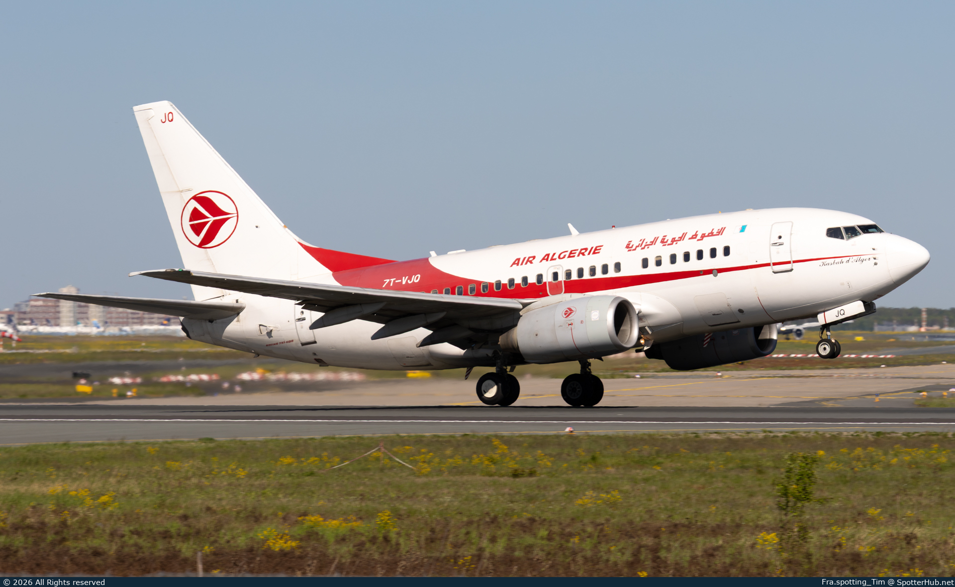 Photo of 7T-VJQ - Boeing 737-6D6 operated by Air Algérie