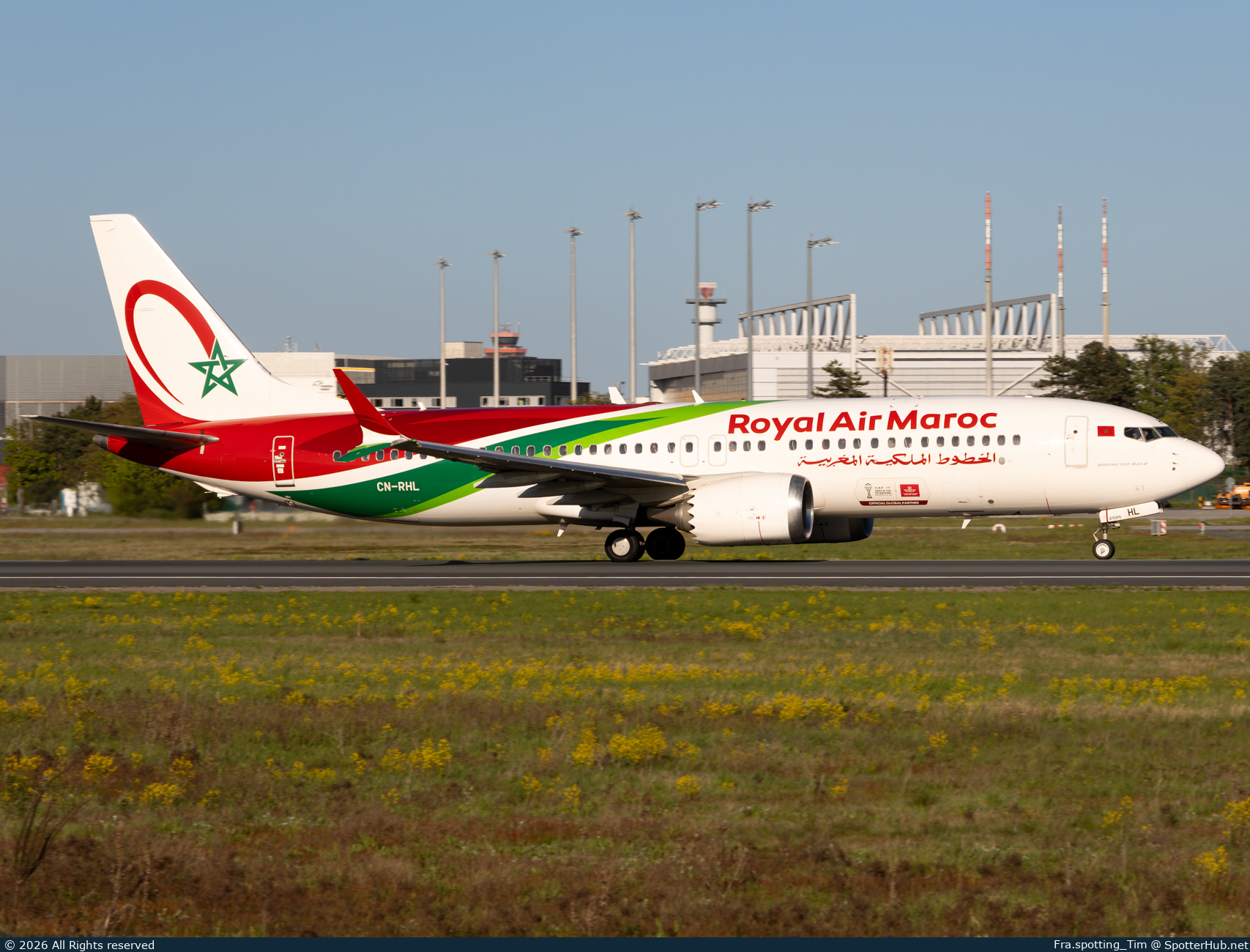 Photo of CN-RHL - Boeing 737 MAX 8 operated by Royal Air Maroc