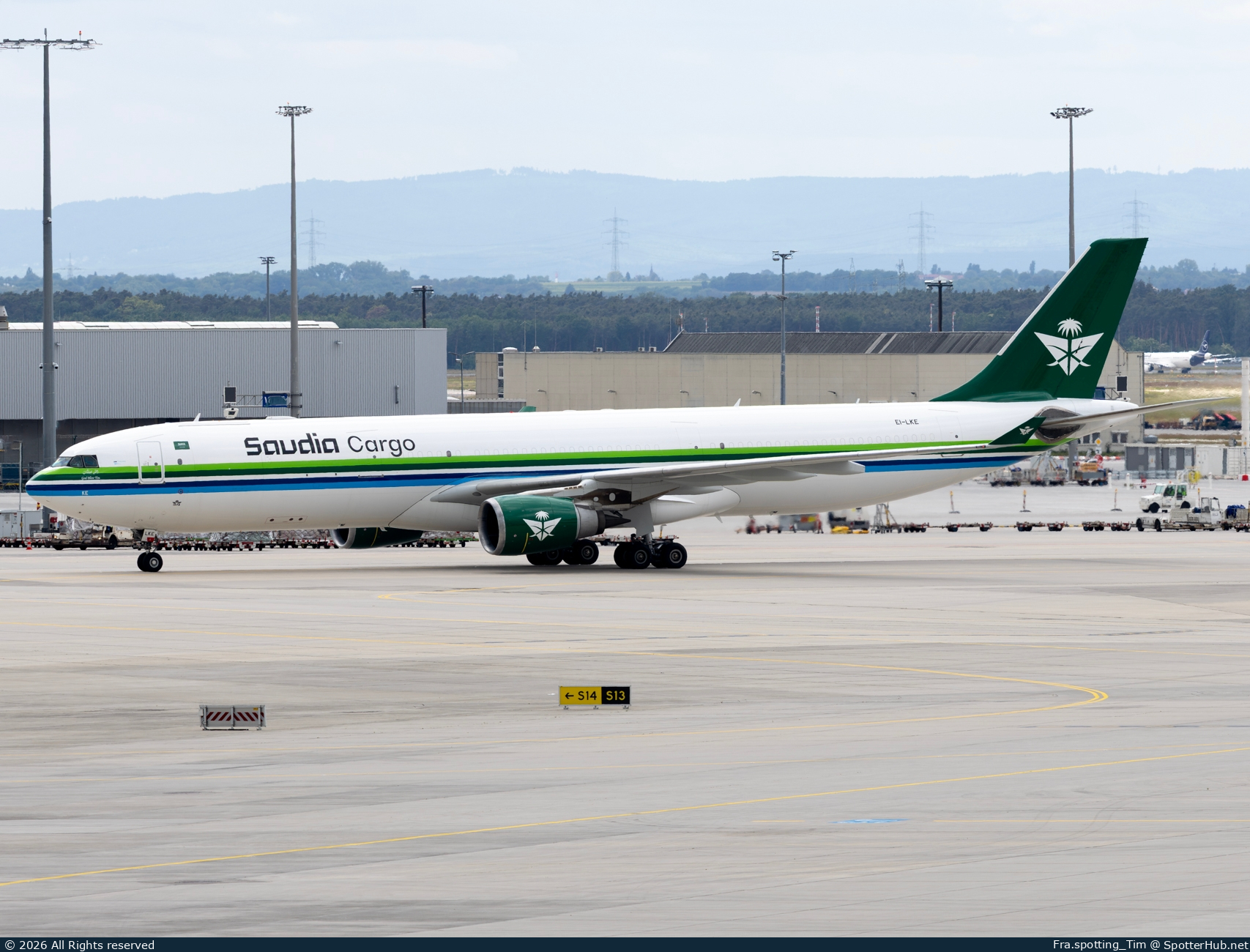 Photo of EI-LKE - Airbus A330-302(P2F) operated by Saudia Cargo (opb ASL Airlines Ireland)