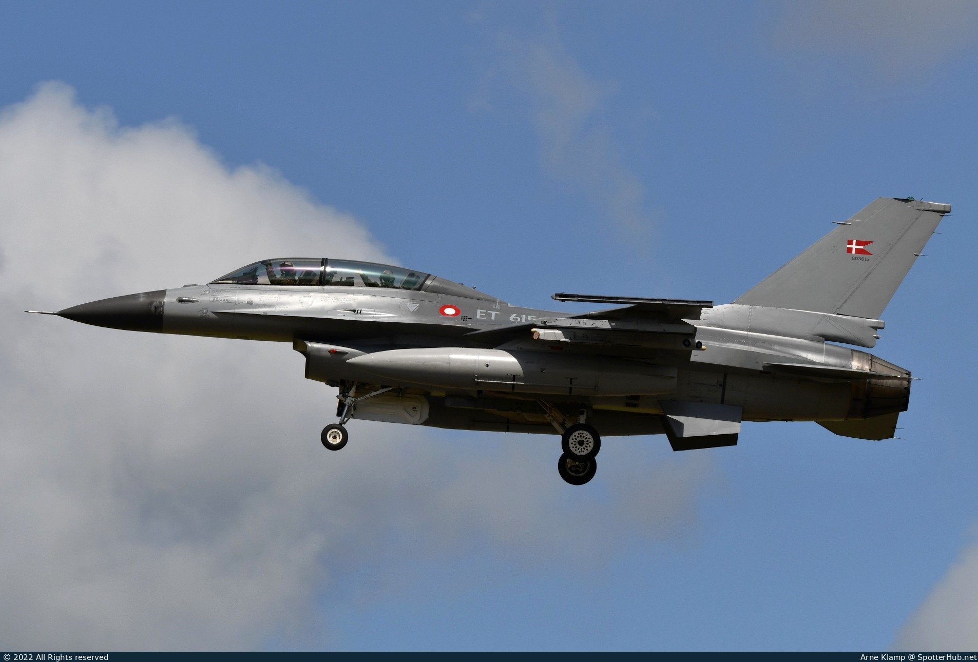 Photo of ET-615 - General Dynamics F-16BM Fighting Falcon operated by Royal Danish Air Force
