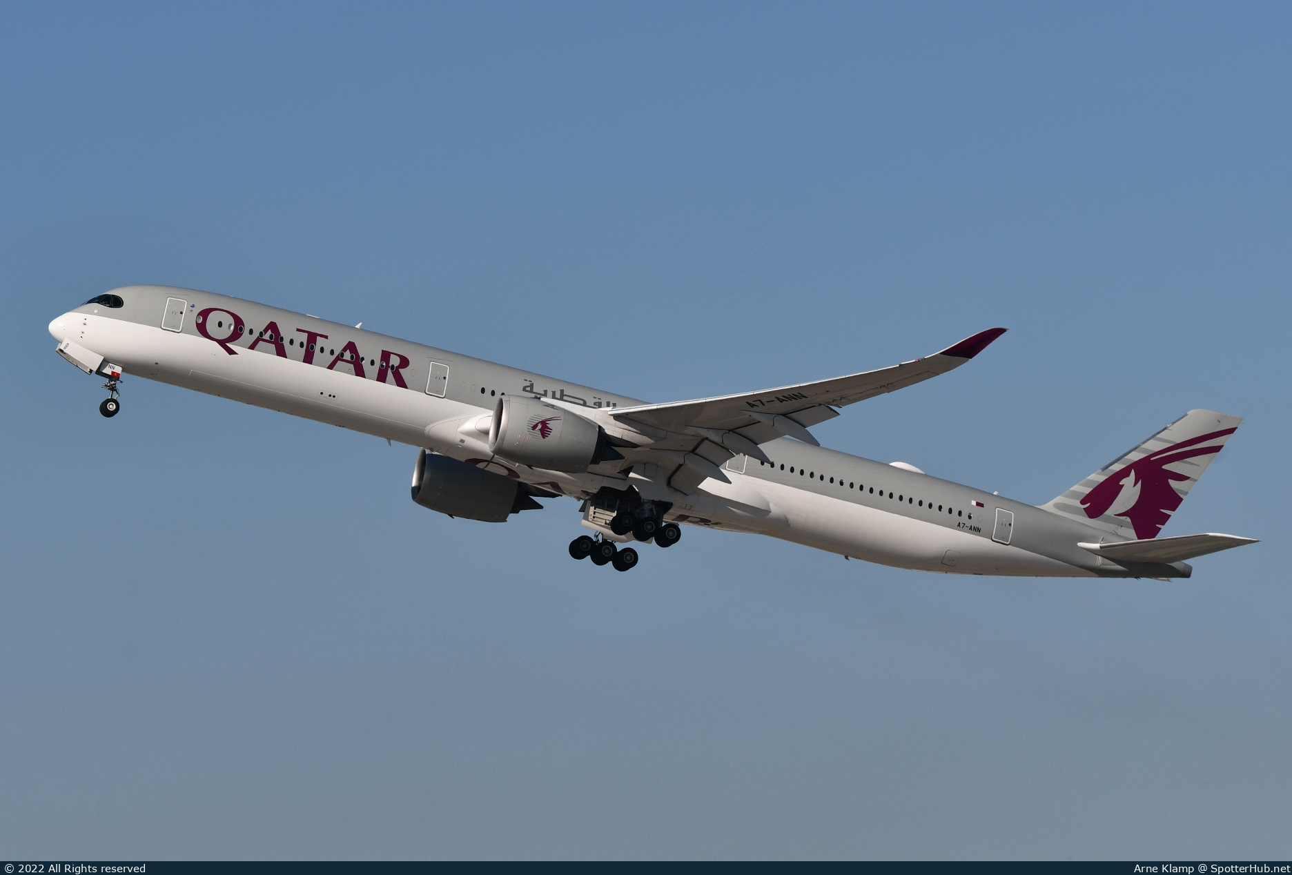 Photo of A7-ANN - Airbus A350-1041 operated by Qatar Airways