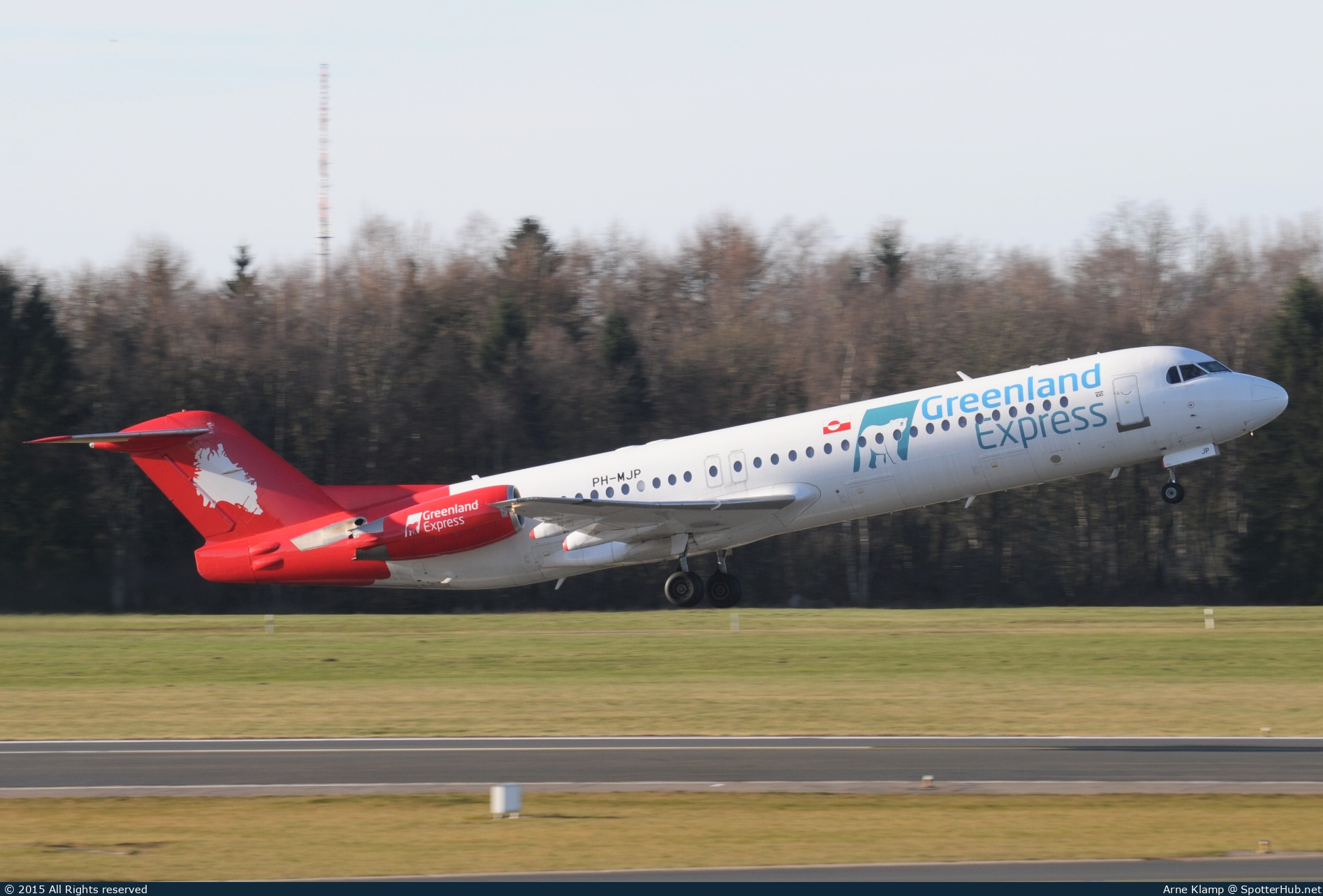 Photo of PH-MJP - Fokker 100 operated by Greenland Express (opb Denim Air)