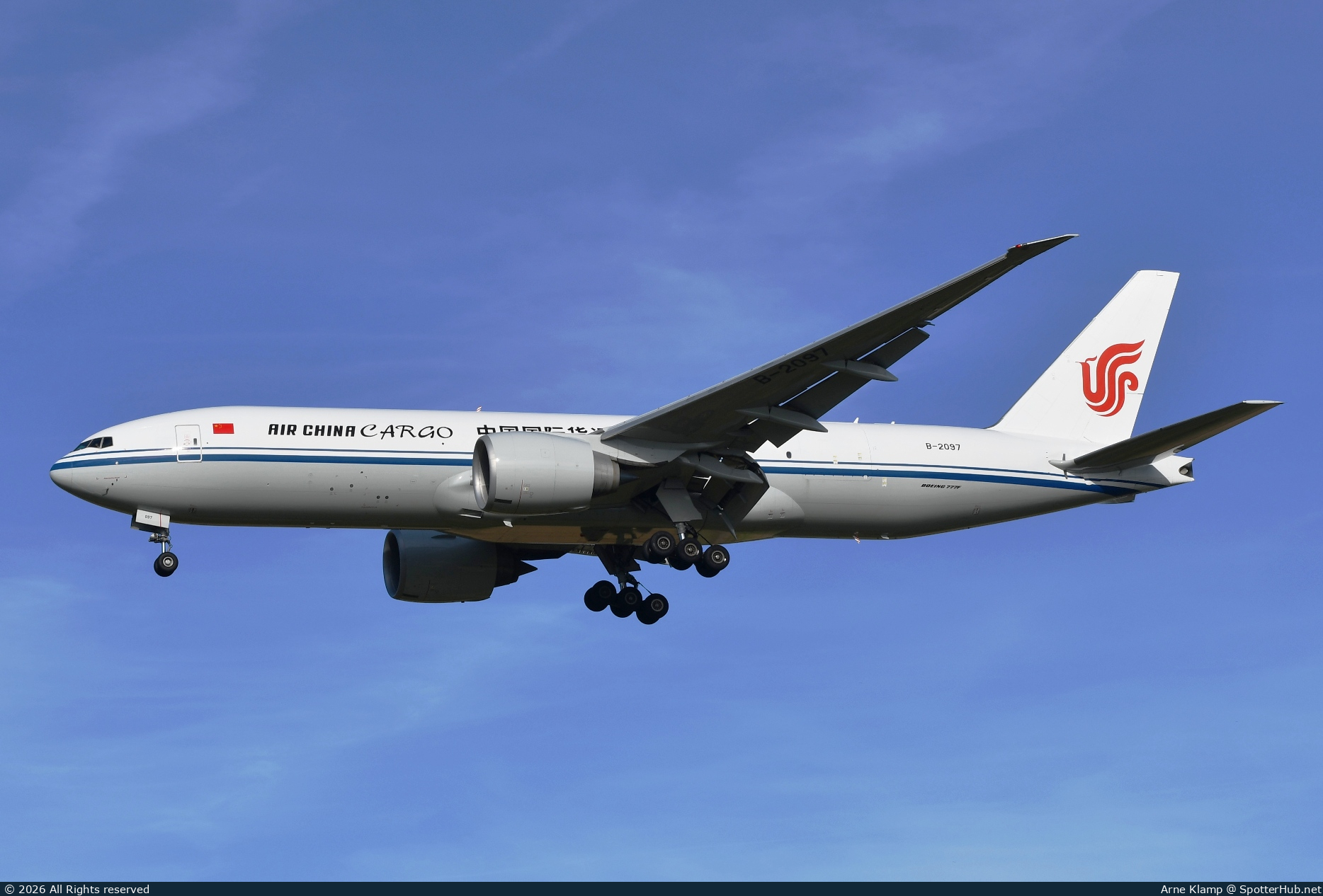 Photo of B-2097 - Boeing 777-FFT operated by Air China Cargo