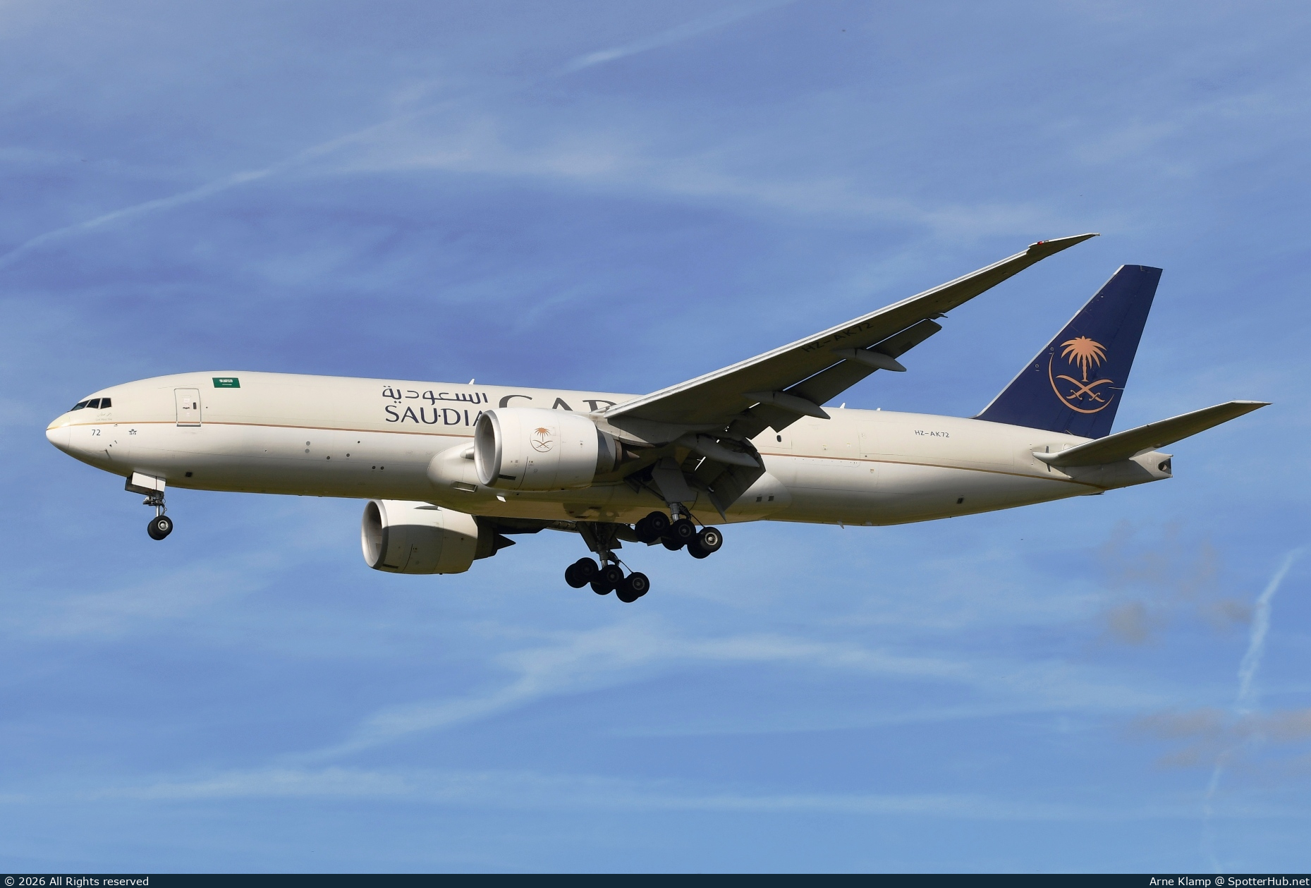 Photo of HZ-AK72 - Boeing 777-FFG operated by Saudia Cargo