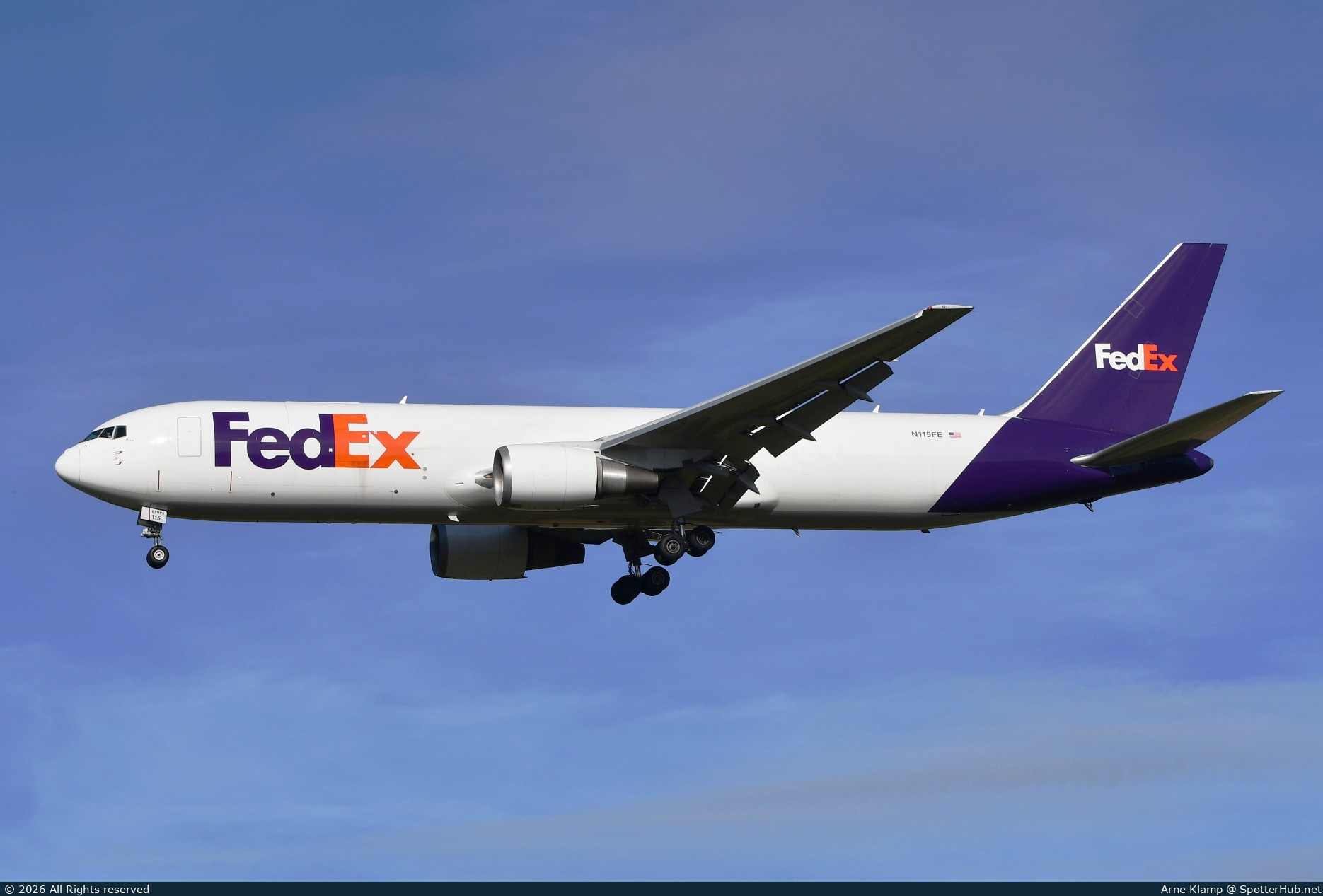 Photo of N115FE - Boeing 767-3S2F operated by FedEx