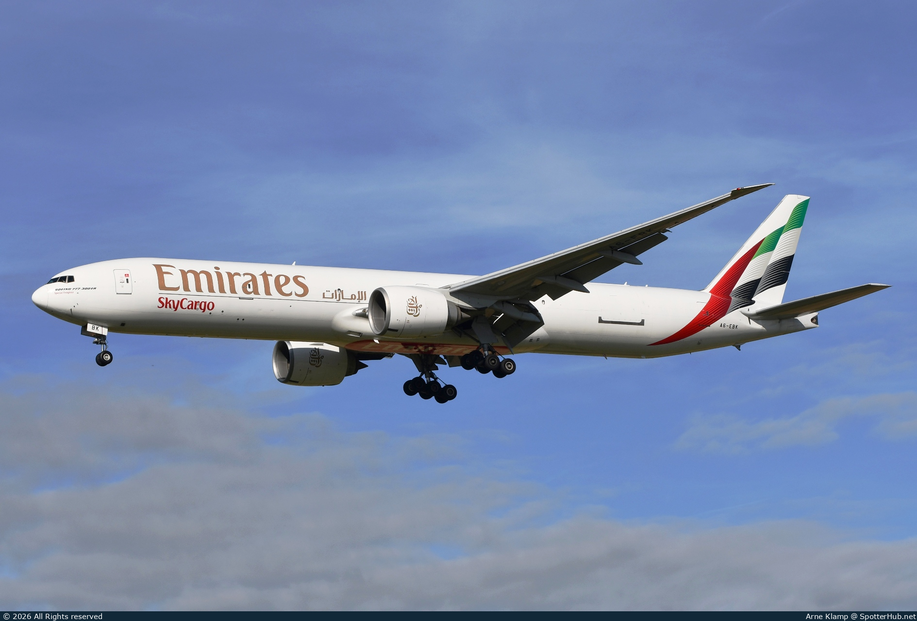 Photo of A6-EBK - Boeing 777-31H(ER)(SF) operated by Emirates SkyCargo