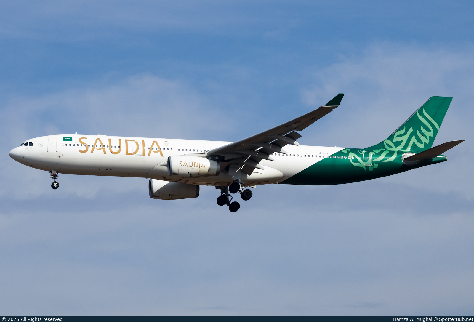 Photo of HZ-AQE - Airbus A330-343 operated by Saudia